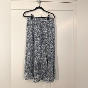 Cotton flowery long skirt. Brand new with tags. Large size.